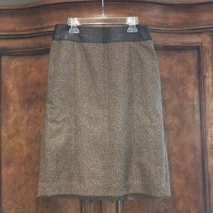 Ann Taylor Pencil Skirt size 4 color brown